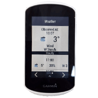 Widget météo sur l'Edge Explore